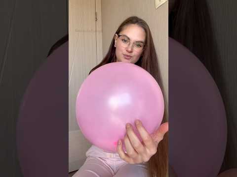 Blowing Pink Balloon #asmr #balloon #pink