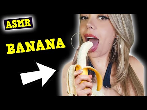 🤤👉 ASMR BANANA LICKING and Ear Eating 👅