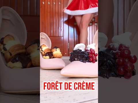 Pea in Forêt de Crème! Feet Crushing Food in High Heels! Oddly Satisfying ASMR