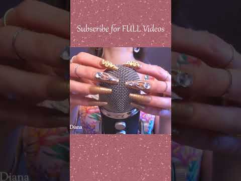 ASMR Mic Scratching with Long Nails ❤️ Layered Visual #asmr  #shorts