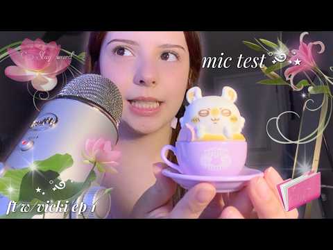 (asmr) new blue yeti mic test + all types of triggers🪷✨