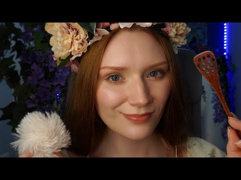 ASMR😴 Inaudible whisper with✨ Spider web, Chocolate melt,Thunderstorm,Fluffy crunch, Hair playing🫂