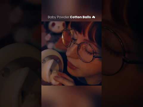 Baby Powder Cotton Balls #asmr
