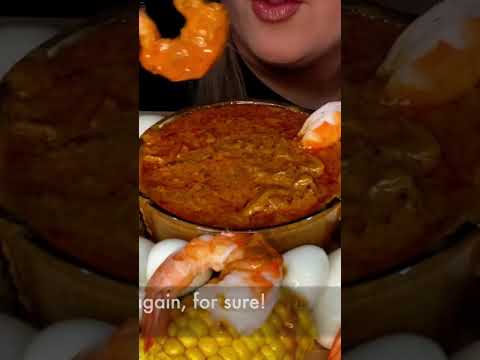 Seafood Boil Mukbang #shorts #asmr #fyp #seafoodboil