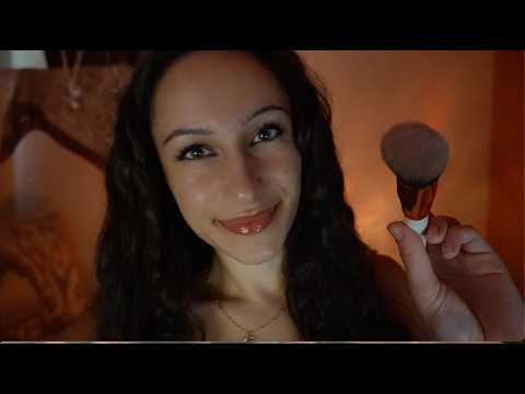 ASMR - sweet popular girl does your makeup before her party #wlw
