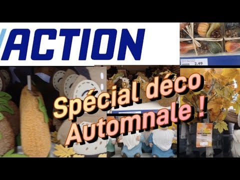Asmr français, Visite Action,  spécial déco Automnale 🍁🍁🍁🍁🍂🍂🍁🍂