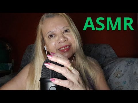 ASMR  Mostrando  produtos que comprei. Conversando com vocês no Blue yeti.  🥱🥱💤