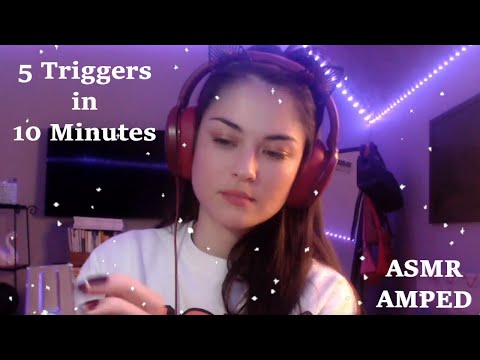 ASMR [ 5 Triggers in 10 Mins ] | No Talking