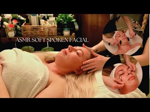 ASMR SPA Luxury Step By Step Facial For Tired Skin ~ Soft Spoken & Relaxing Music for Sleep.