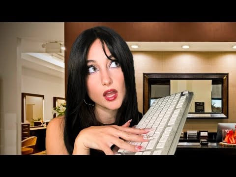 ASMR Getting Trained by the New Jersey Italian Salon Owner's Daughter to Be a Receptionist Roleplay