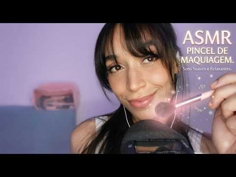 Asmr Passando pincéis no Tascam delicadamente + mouthsounds