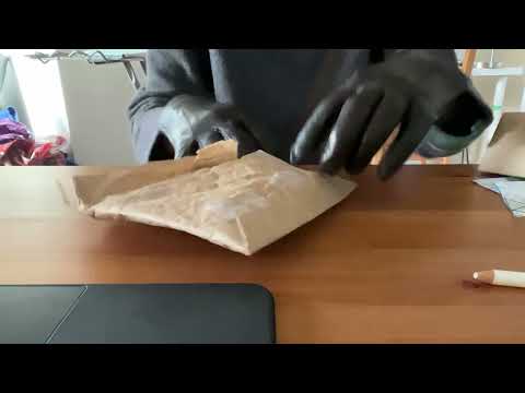 ASMR no talking Leather Gloves, Plastic Bag, Paper, Toblerone