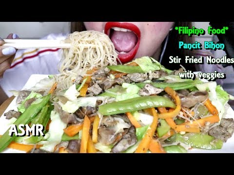 ASMR Stir Fried Noodles *Pancit Bihon Eating No Talking