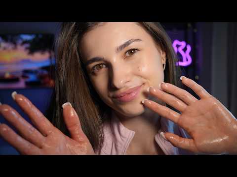 Asmr | Oil & Cream Hand Massage💋💆‍♀️ Mouth Sounds 👄