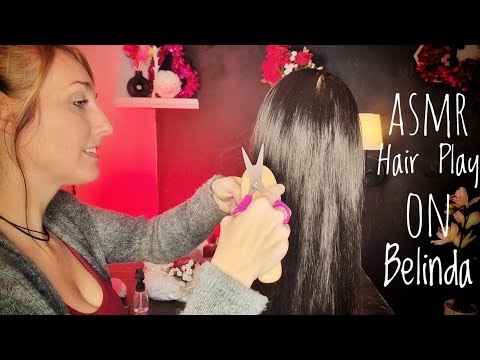 ASMR | Hair Play | Hair Brushing | Hair Cutting 💇‍♀️ | Head Massage 💆‍♀️