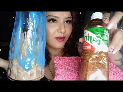 ASMR Lamiendo chamoy con tajin
