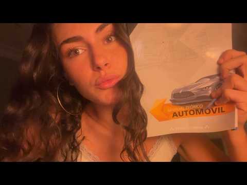 asmr estudiando para el teorico de conducir