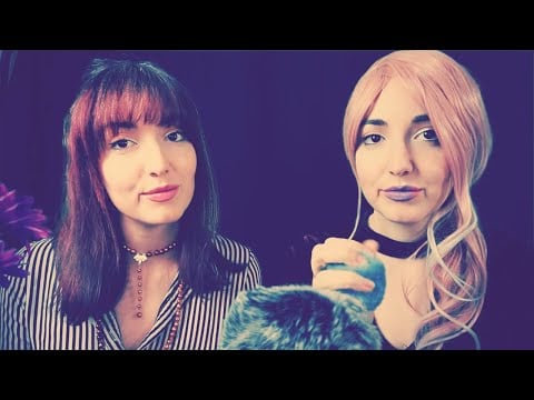 ASMR | Multidimensional Guided Meditation Session (Twin Roleplay) Fluffy Mic Brushing
