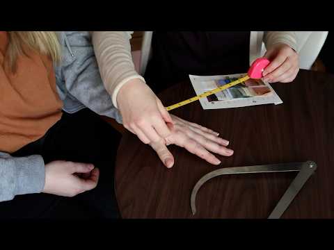 ASMR | Detailed Glove Fitting, Measuring & Fabric Draping