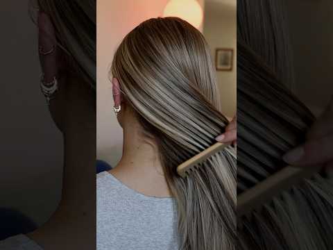 Soothing wood comb sounds 😴 #asmr #asmrsounds #asmrhair