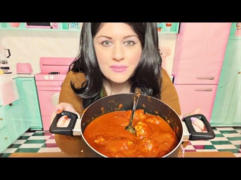Priscilla Presley Makes Delicious Chicken Meatballs 🍝ASMR Role-Play 