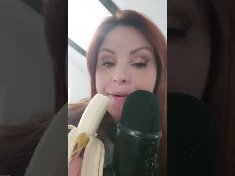 ASMR eating banana 🍌