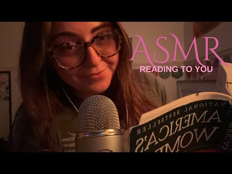 ASMR Reading to you *Clicky whispers*