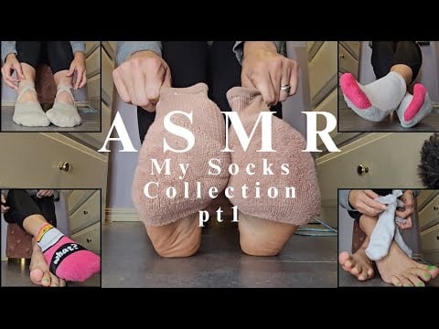 ASMR| Trying on socks in my collection ! | grwm Nyx ! | Part1