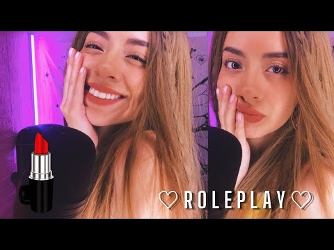 ROLEPLAY | Te maquillo y cepillo tu cabello en clases ˚ʚ♡ɞ˚  | Andrea ASMR 🦋