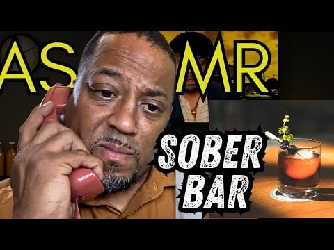Sober Bar Stormy Night Strangers | Friendliest Sober Bartender ASMR Roleplay