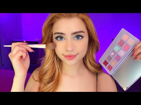 ASMR Doing MY Makeup 😴 GRWM MY MAKEUP ROUTINE 💄 Layered Sounds, Makeup Tutorial, Whisper