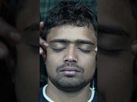 Experience The Past : Relaxing ASMR Head Massage With Wooden Tool #shorts