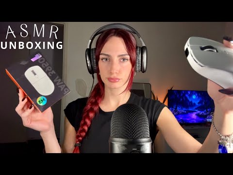 ASMR Unboxing Mouse Gamer🖱️Sonidos Relajantes Tapping en Cajas, Plástico y Clicks 💤