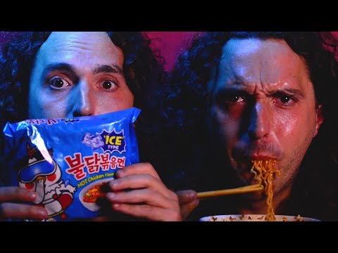 COLD SPICY FIRE NOODLES " Samyang Cool " Ramen ASMR PAIN CHALLENGE 먹방