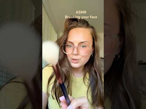 ASMR | Brushing your face 💅#asmr #relax #whispering #brushing #personalattention