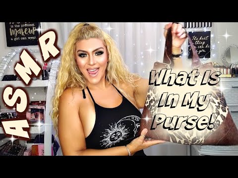 ASMR (WHAT’S IN MY PURSE) Chewing Bubble Gum