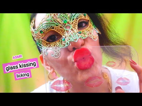 Asmr glass licking & glass kissing | Calming ASMR Glass Licking Triggers for Relaxing Sleep