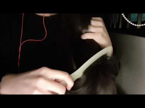 ASMR Brushing hair sounds | No Talking