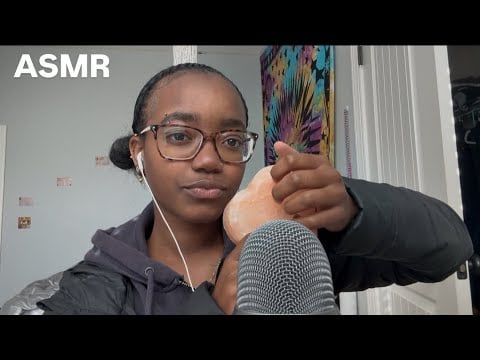 ASMR inaudible whispering & tapping 