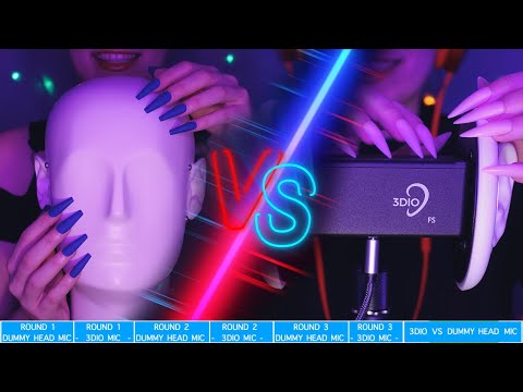 ASMR Mic Test | 3Dio VS Binaural Dummy Head Mic - Which is the BEST ASMR Mic? No Talking for Sleep