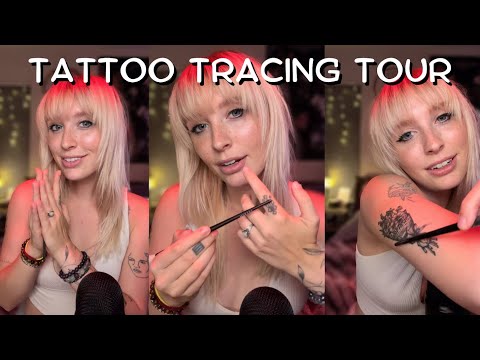 ASMR | Tattoo Tracing Tour 💘