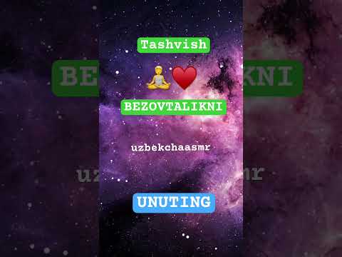 ASMR /MEDITATSIYA/ UYQU UCHUN VIDEO/ #asmr #meditation  #relax https://t.me/uzbekchaasmr