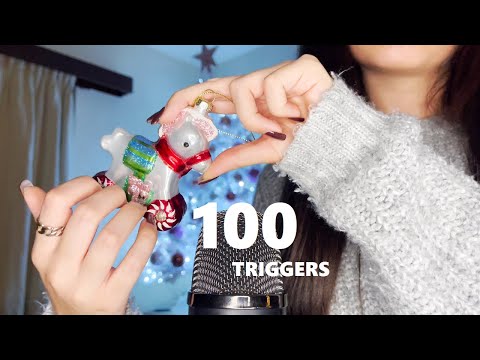 100 Christmas Balls Triggers in 10 Minutes ASMR