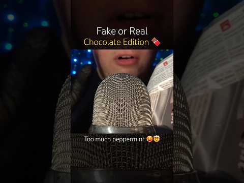 Fake or Real Chocolate?! 🤎 #asmr