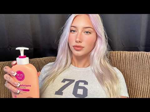 ASMR Lotion sounds, Heartbeat sounds, Kisses, Mouth sounds & Scratching!