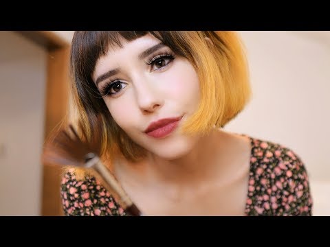 ASMR- Painting Your Portrait 👩🎨(whispered, tapping, brushing sounds)