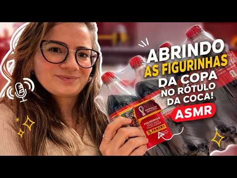 FIGURINHAS DA COPA NA COCA ????  #asmr
