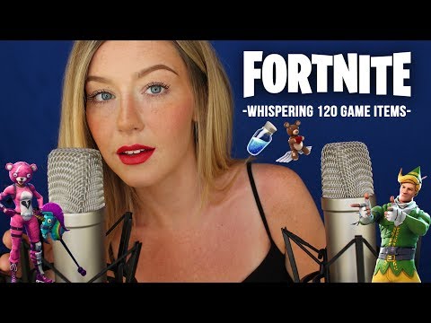 ASMR FORTNITE WHISPERING 120 ITEMS!