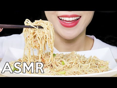 ASMR Enoki Mushroom *Crunchy* 팽이버섯 리얼사운드 먹방 Eating Sounds