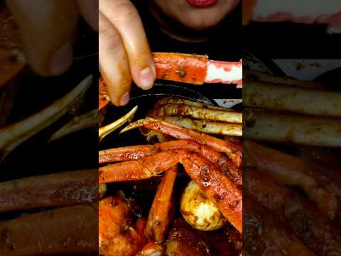 SPICY SEAFOOD BOIL #asmr #seafood #mukbang #food #shorts